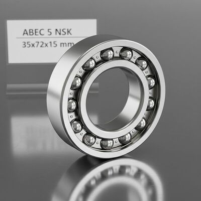 ABEC 5 NSK Präzisionskugellager aus Chromstahl (GCr15) für Hochgeschwindigkeitsanwendungen, Größe 35x72x15 mm