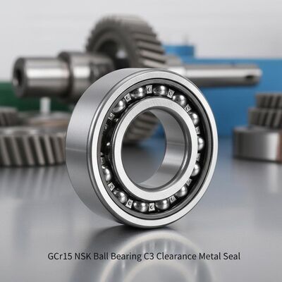 Kugellager aus Chromstahl GCr15 NSK mit C3-Abstand und Metalldichtung für industrielle Maschinen