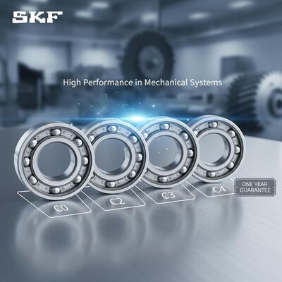 SKF Ball Bearing with Metal Cage and Clearance Variants C0 C2 C3 C4 for High Performance in Mechanical Systems with One Year Guarantee
